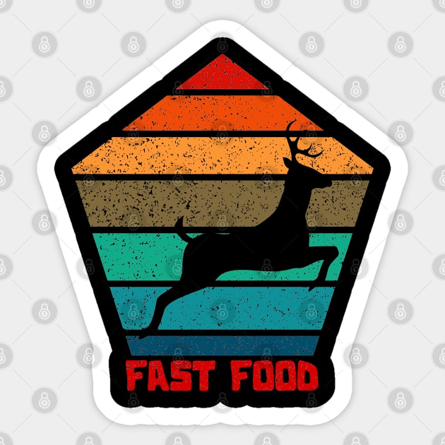 Deer hunting,  fast food Sticker by Hloosh